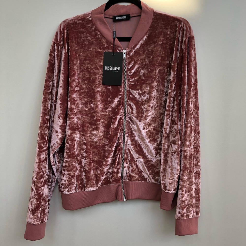 Missguided zip up sweater